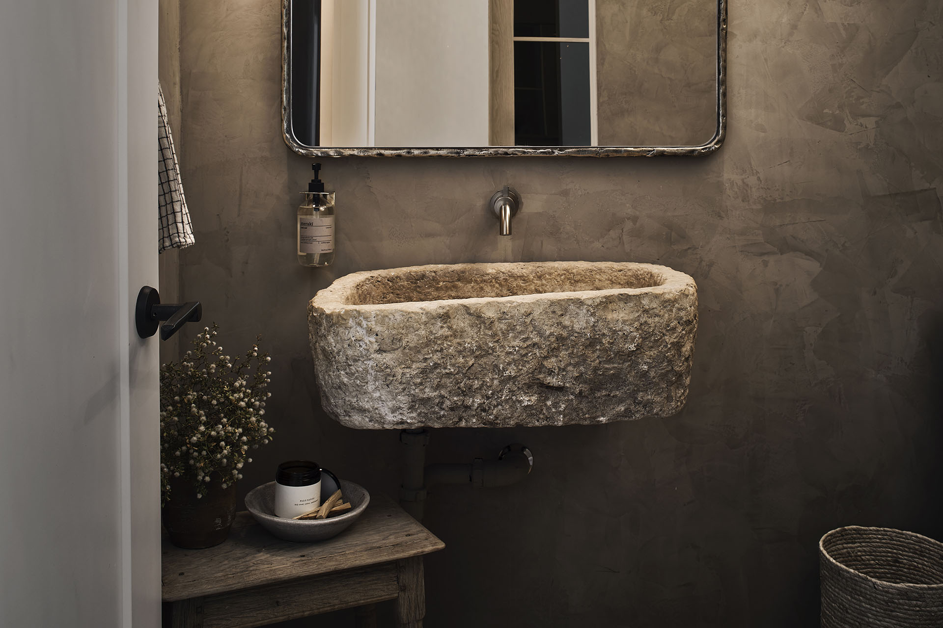 Bathroom sink | Tulum House | Modern Nest | Custom Home Builder | Scottsdale, AZ | Design, Build, Furnish