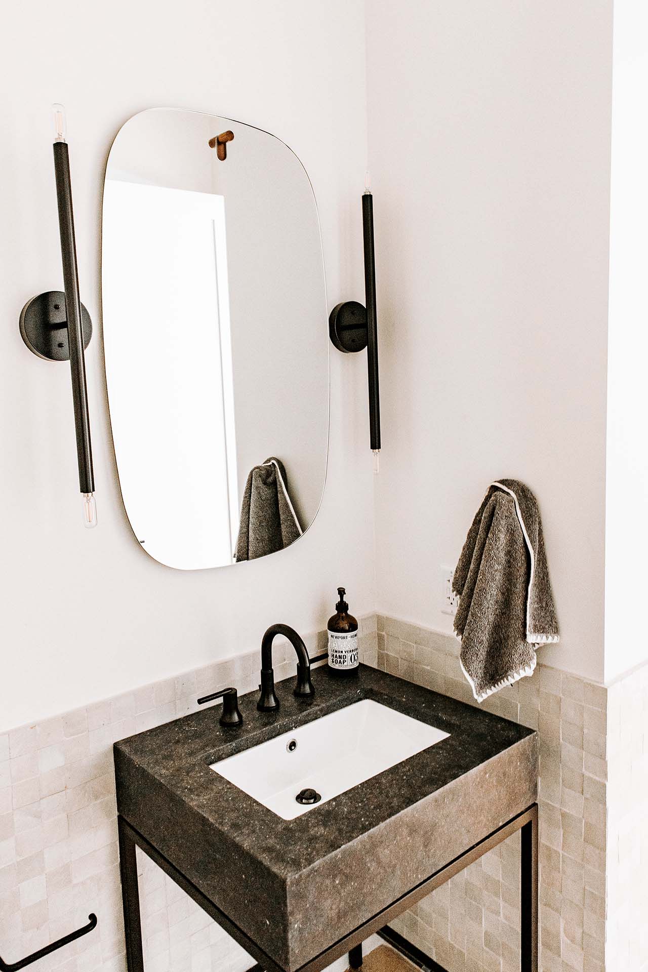 Powder Room Sink | Modern Southwest | Modern Nest | Custom Home Builder | Scottsdale, AZ | Design, Build, Furnish