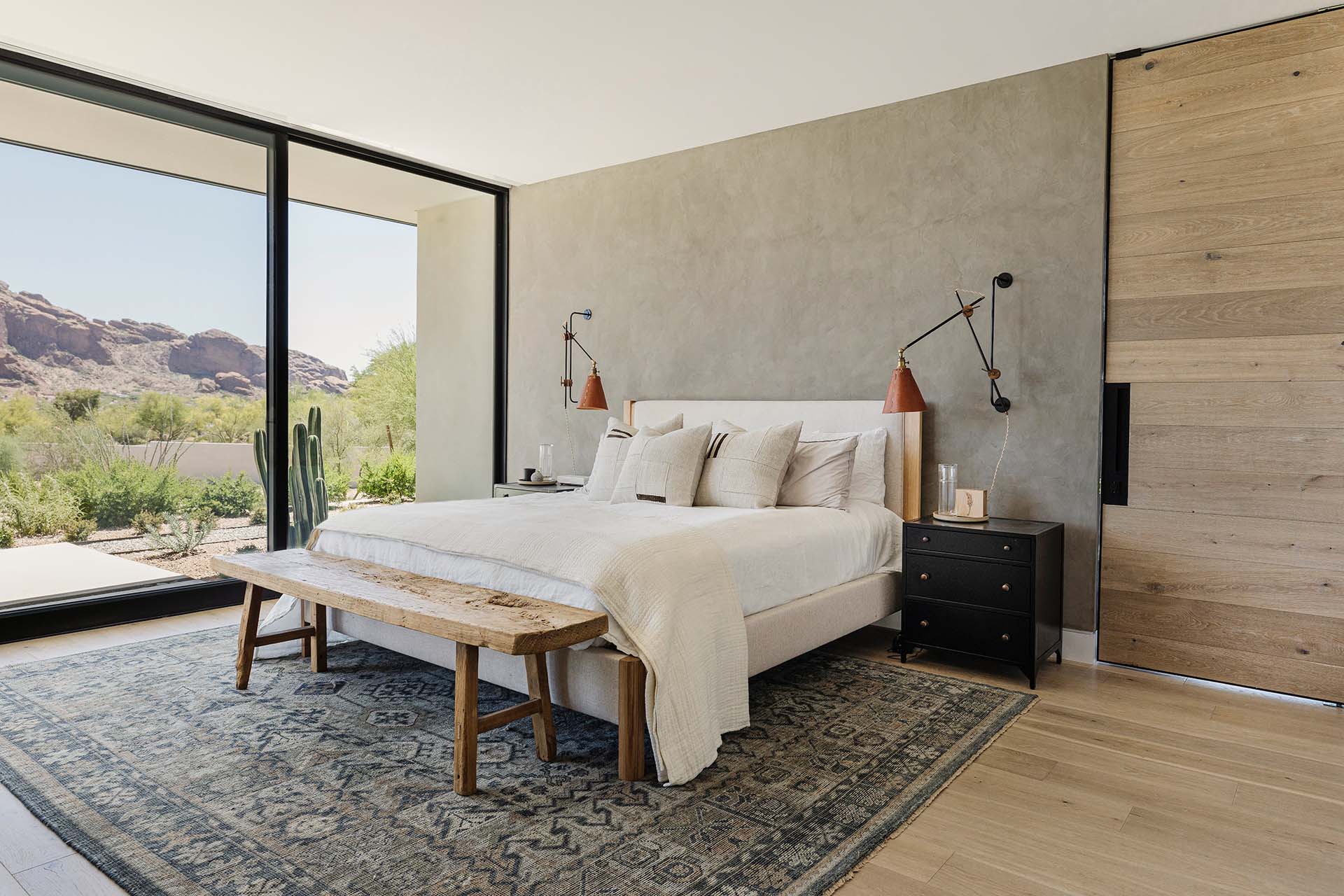 Bedroom | PV Mountain Views | Modern Nest | Custom Home Builder | Scottsdale, AZ | Design, Build, Furnish