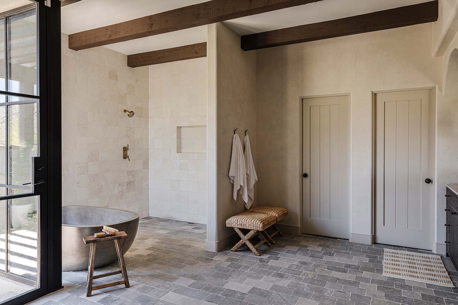 Master Bath | Desert Spanish Hideaway | Modern Nest | Custom Home Builder | Scottsdale, AZ | Design, Build, Furnish