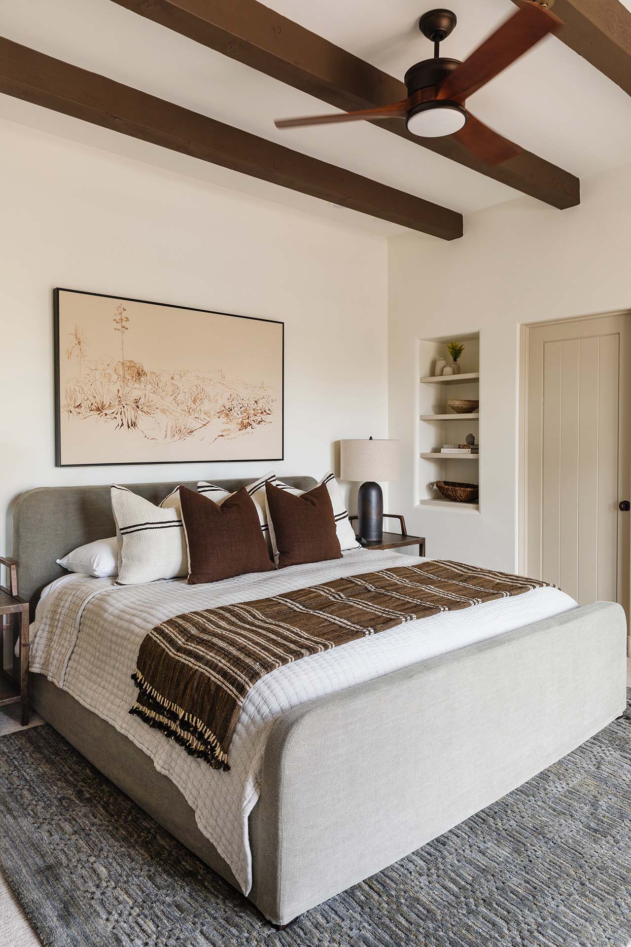 Bedroom | Desert Spanish Hideaway | Modern Nest | Custom Home Builder | Scottsdale, AZ | Design, Build, Furnish