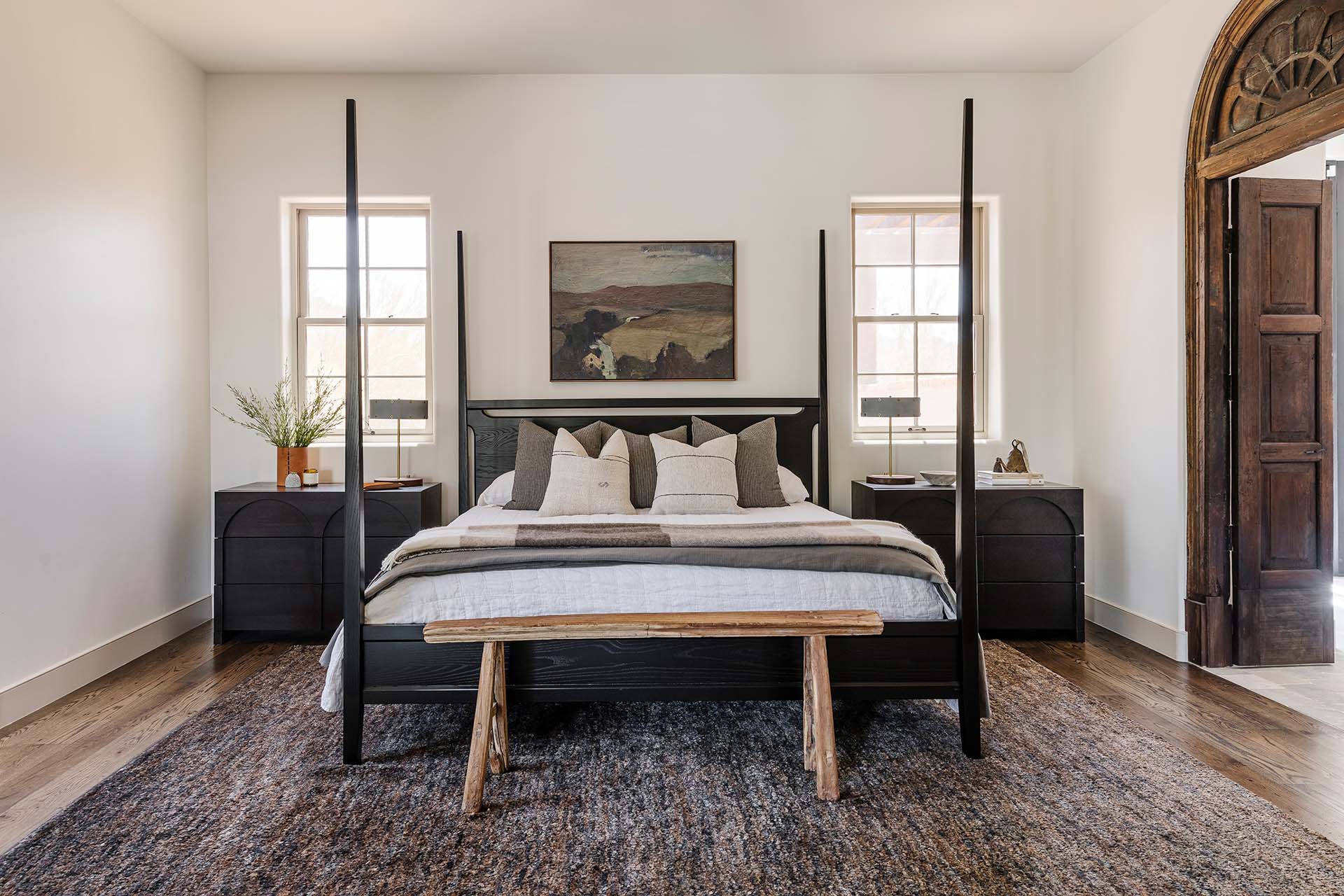 Master Bedroom | Desert Spanish Hideaway | Modern Nest | Custom Home Builder | Scottsdale, AZ | Design, Build, Furnish