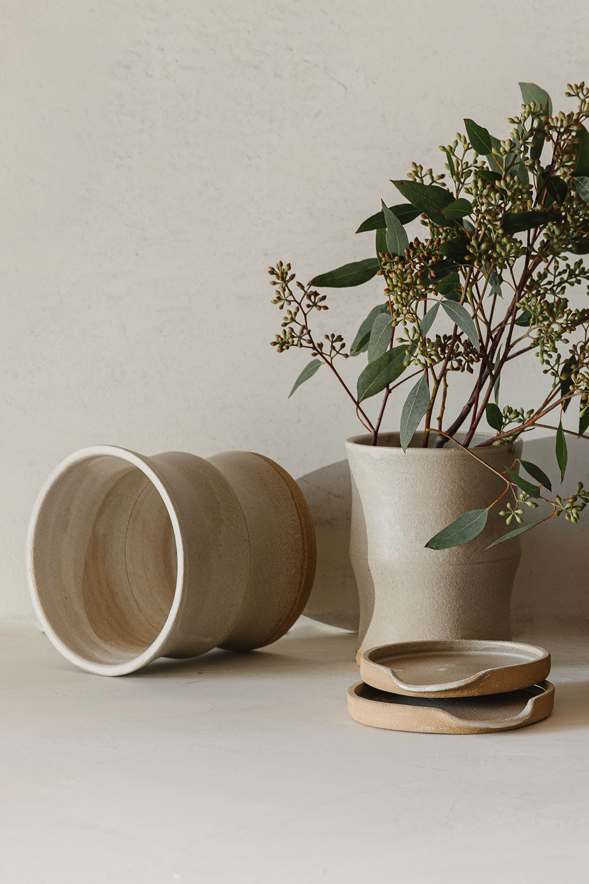 Succulent planters Ikebana vases - Kiln Fired Art