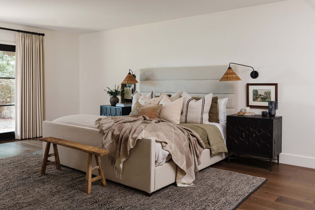 Spanish Revival by Modern Nest | Bedroom | Spanish Style Home Remodel | Scottsdale, Arizona Home Remodel | Market by Modern Nest | Modern Nest | Scottsdale, AZ | Design, Build, Furnish