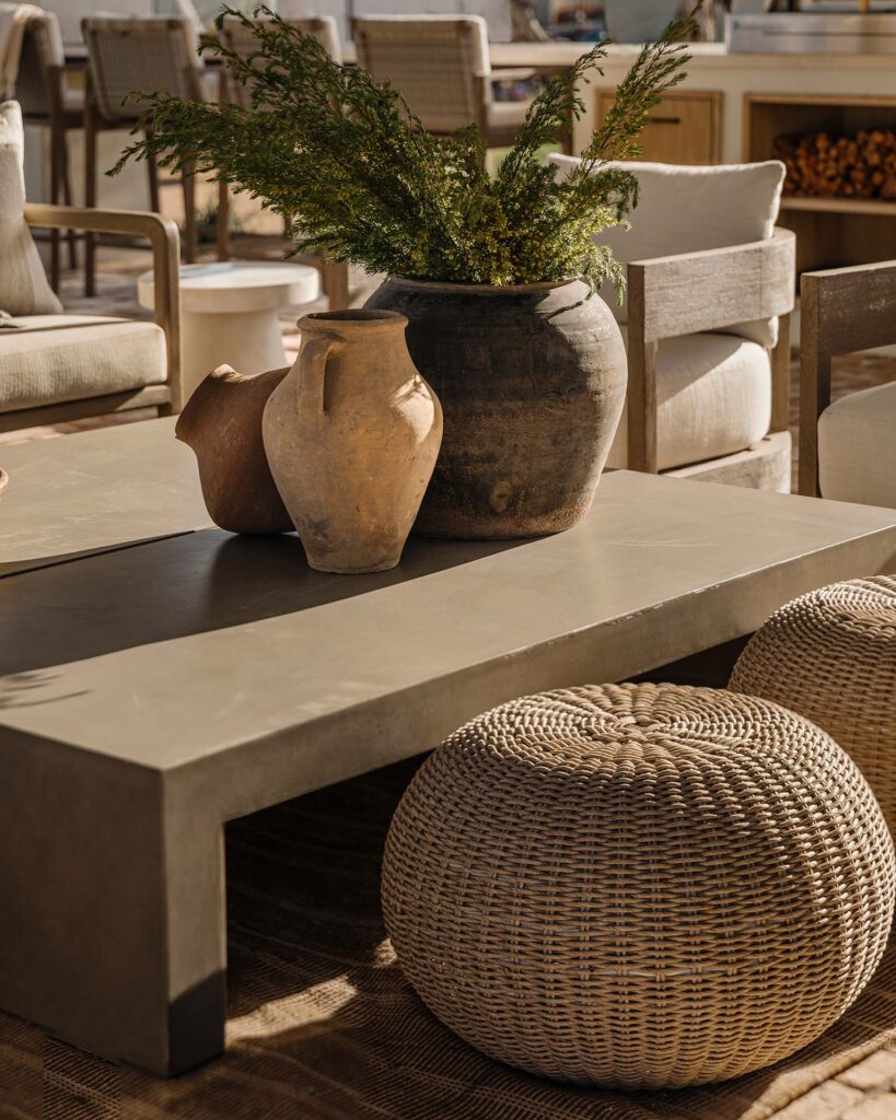 Summer State of Mind an Outdoor Summer Living Collection by Modern Nest | Outdoor Summer Living | Outdoor Furniture | Clarke Coffee Table | Summer Aesthetic | Market by Modern Nest | Modern Nest | Design, Build, Furnish